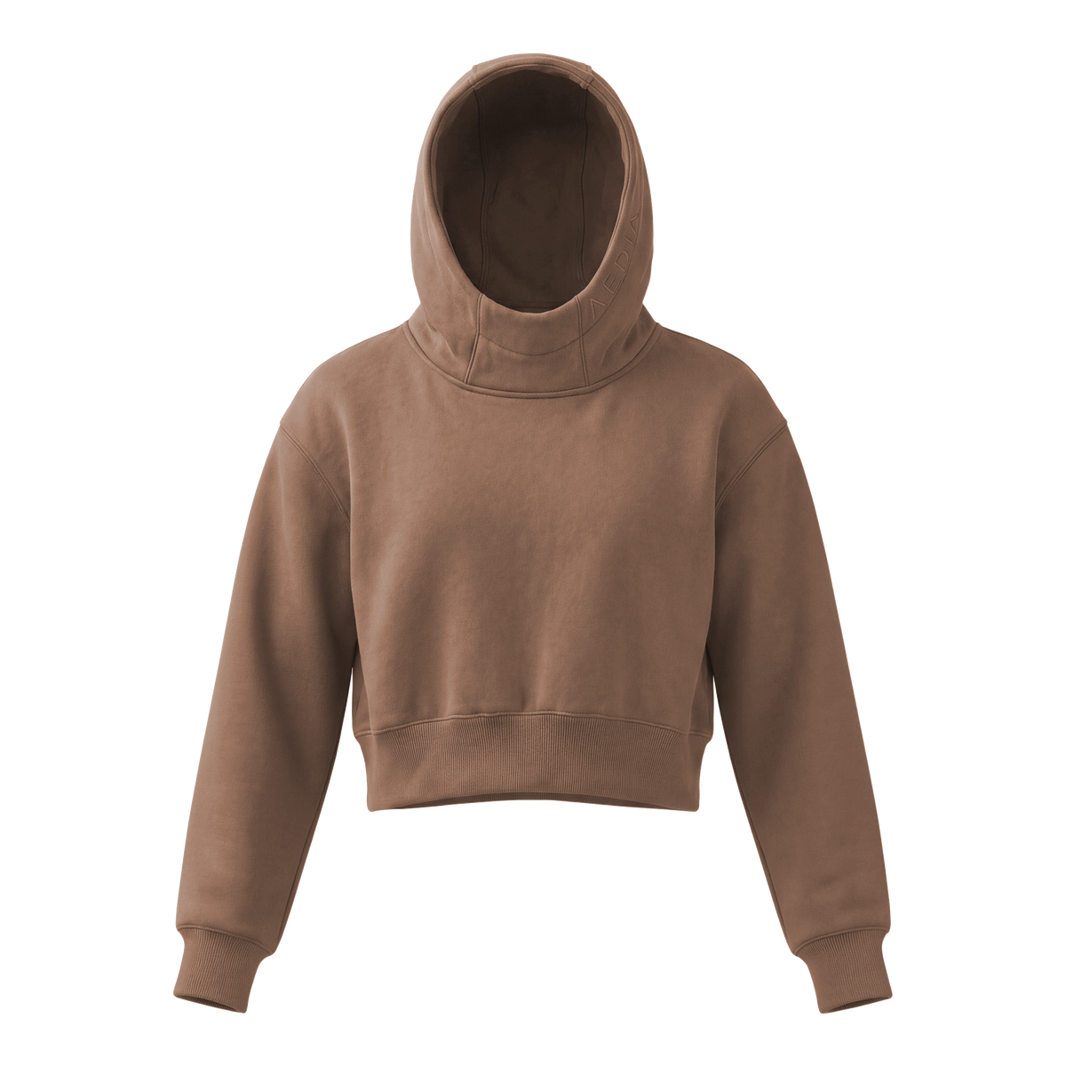 AEDIA 10:17 Hood in Cacao, light chocolate brown
